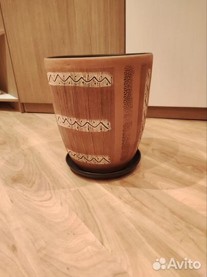 Горшок для цветов керамика напольный