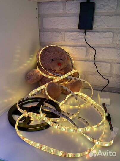 Светодиодная лента rgb led диодная подсветка 5м