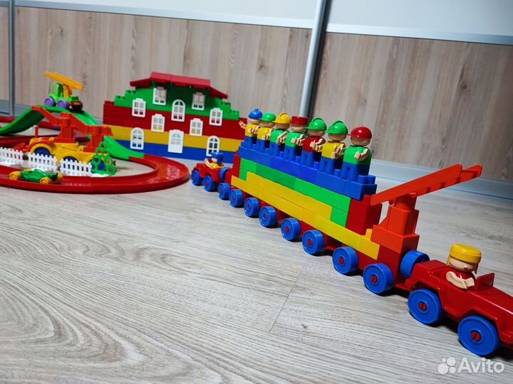 Конструктор bauer Автодорога (323 эл) + кубики