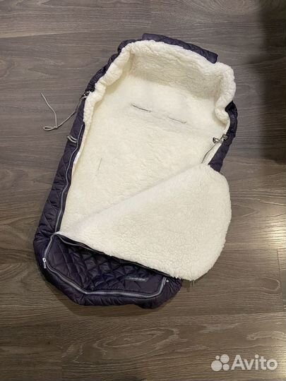 Конверт зимний из овчины в коляску