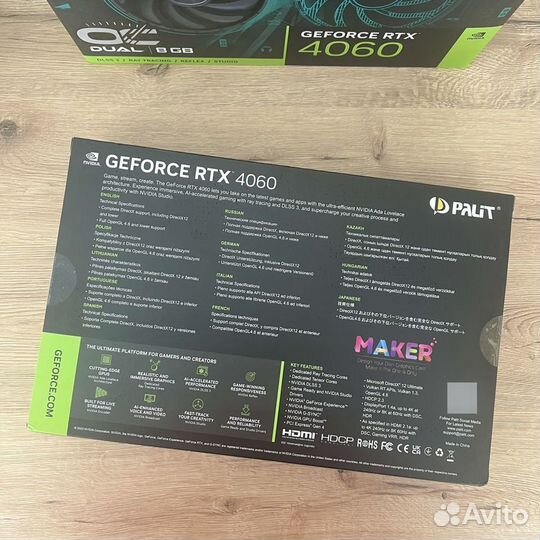 Nvidia geforce RTX 4060 dual OC 8gb