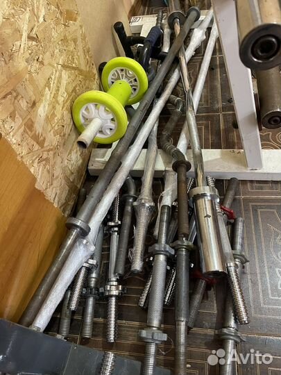 Блины, диски, штанга, гантели, тренажеры