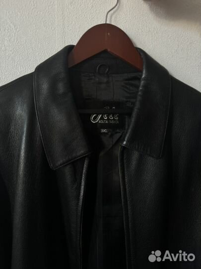 Винтажная кожаная куртка