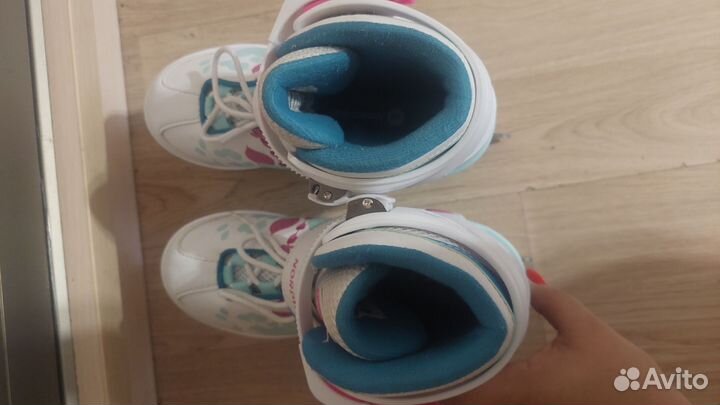 Коньки на девочку раздвижные Nordwey 31-36 размер