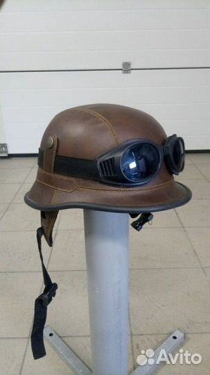 Мото шлем с очками