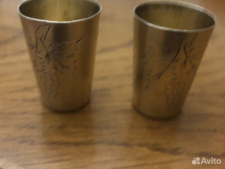 Рюмки серебряные