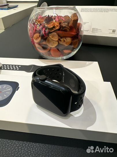 Apple watch Nike Ser 8 45mm Midnite на гарантии