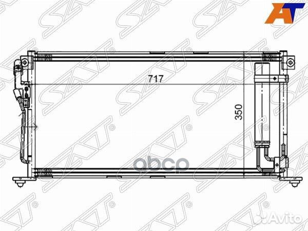 Радиатор кондиционера stmbw43940 Sat