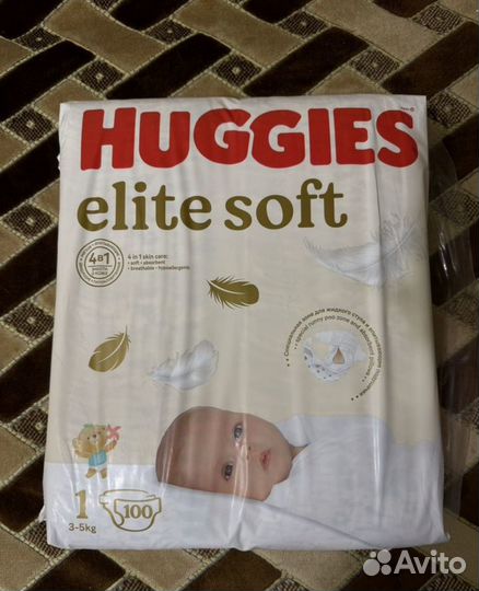 Huggies elite soft 1 55 шт