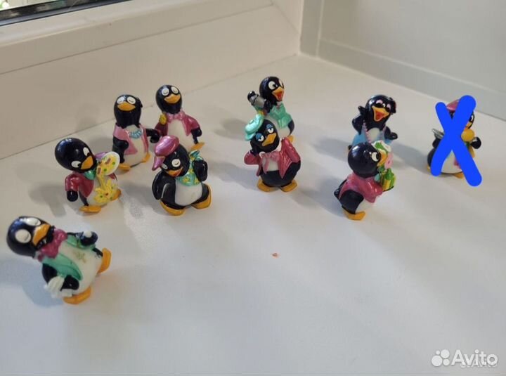 Игрушки из киндера 90х пингвины