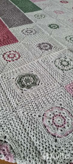 Плед вязаный