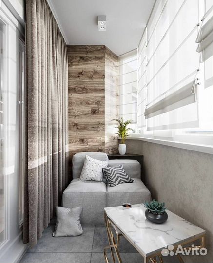 Отделка балкона под ключ