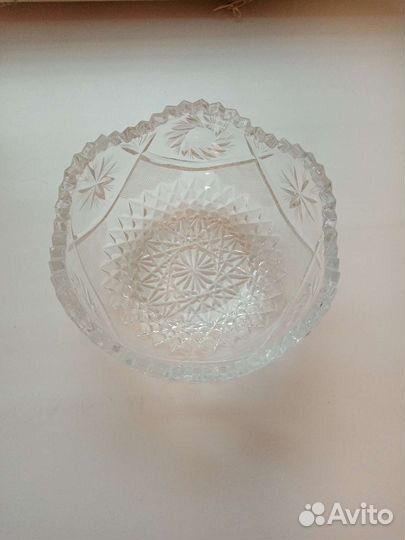 Салатница и ваза для фруктов хрусталь