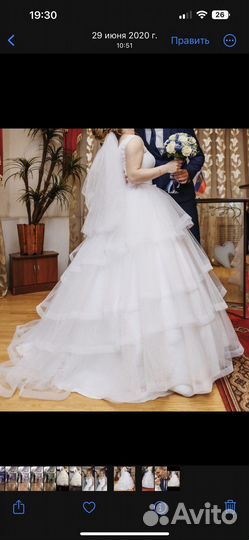 Свадебное платье 42-44