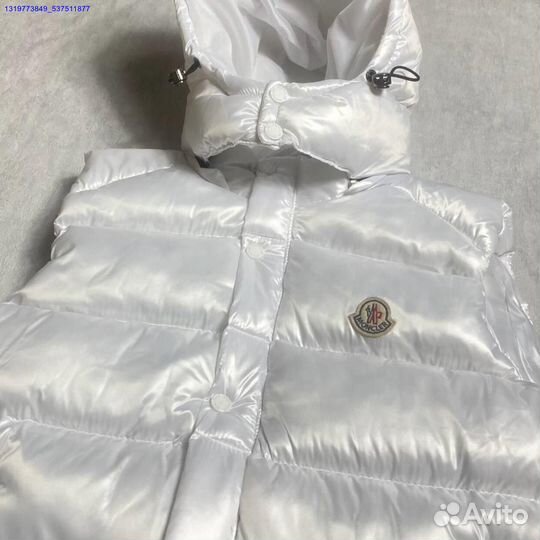 Белая жилетка Moncler (Арт.42416)