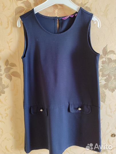 Школьная форма синяя для девочки пакетом 128 134