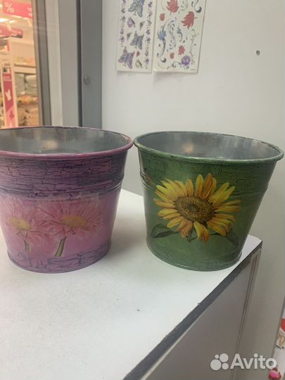 Ведерко оцинкованное (Икеи)для цветов