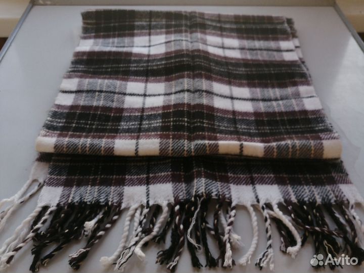 Шарф мужской в клетку