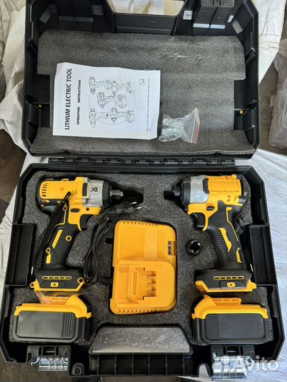 Набор 2в1 DeWalt (аналог) винтоверт+гайковерт