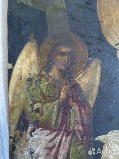 Антикварная икона Воскресение Христово