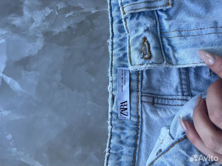 Джинсы zara mom fit 34
