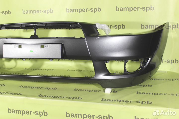 Бампер передний Mitsubishi Lancer X A39 Stone Grey