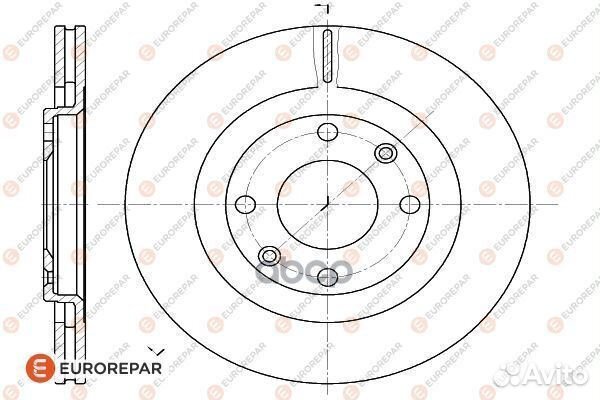 Диски тормозные, комплект 1618859780 eurorepar