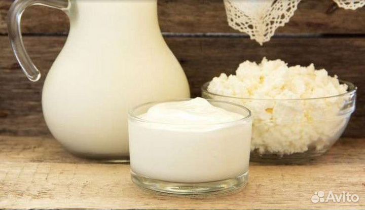 Молоко, сливки, творог, масло