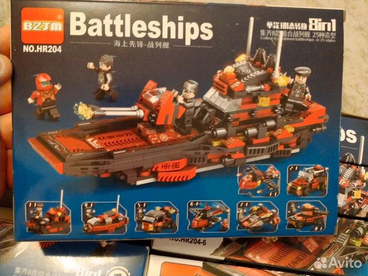 Набор мини Лего 8в1