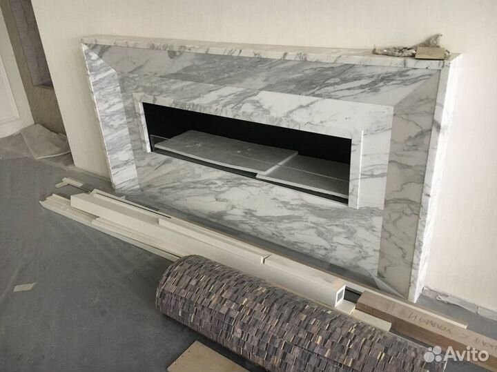 Портал для камина / Камин из натурального камня