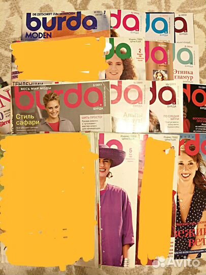 Журнал Burda moden 1989-90, 2007,2009-10-11-12