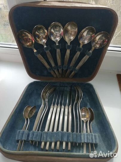 Мельхиор столовый набор СССР