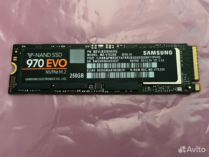 Samsung 970 EVO 250gb