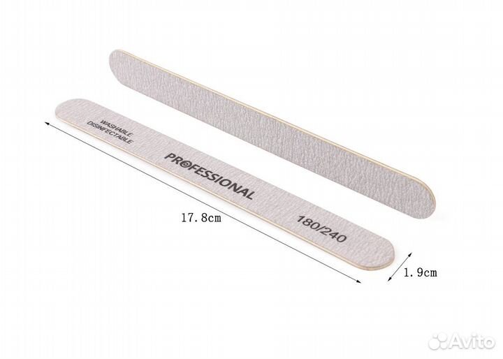 Пилки для маникюра 180/240 100шт