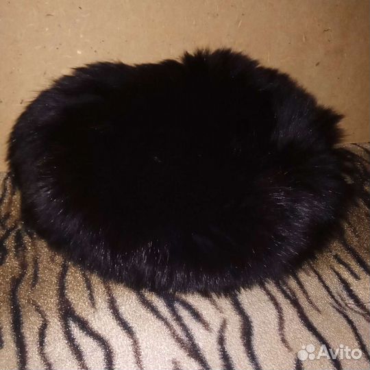 Шапка женская вязаная кролик