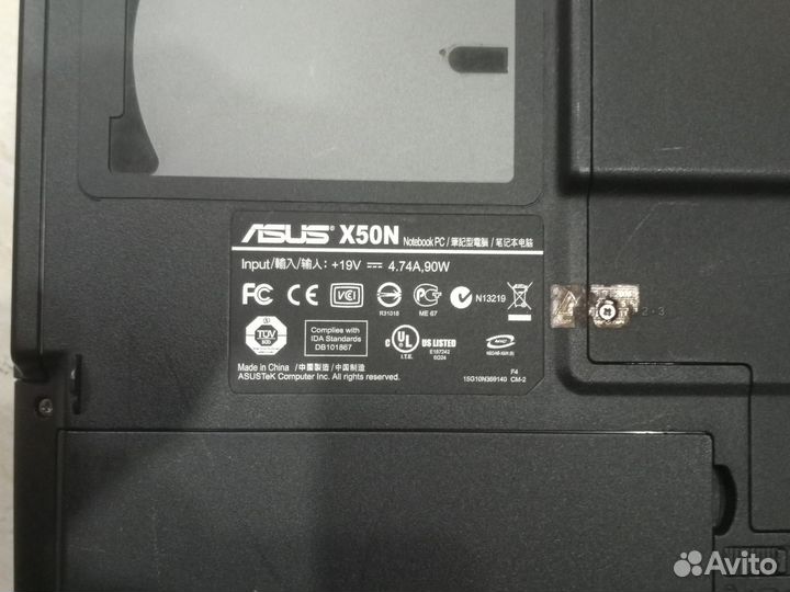 Ноутбук asus x50n