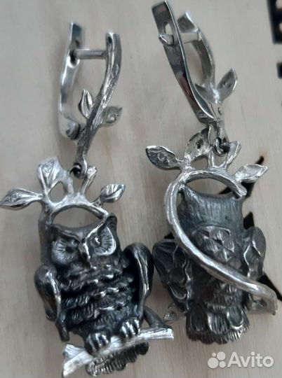 Серьги -совушки Альдзена