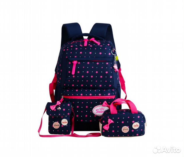 Ранец рюкзак школьный новый для девочки + сумочки