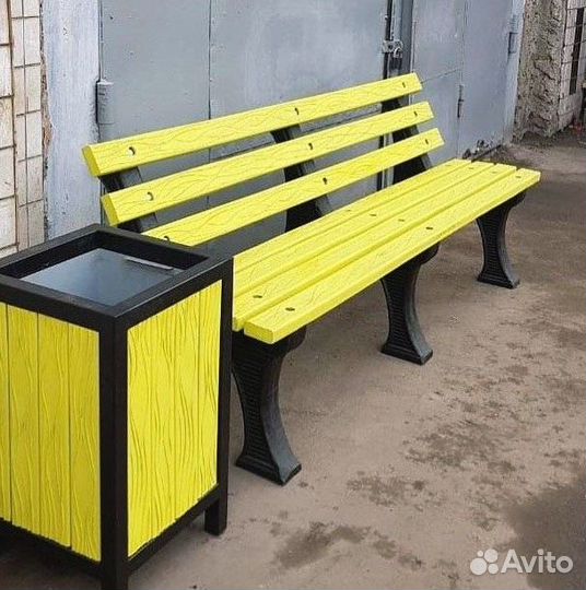 Эко Скамья со спинкой 2 м