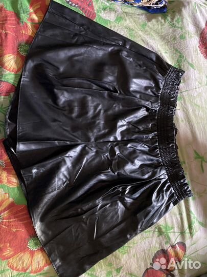Шорты женские кожаные