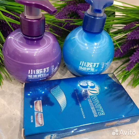 Отбеливающие зубные пасты, отбеливающие полоски