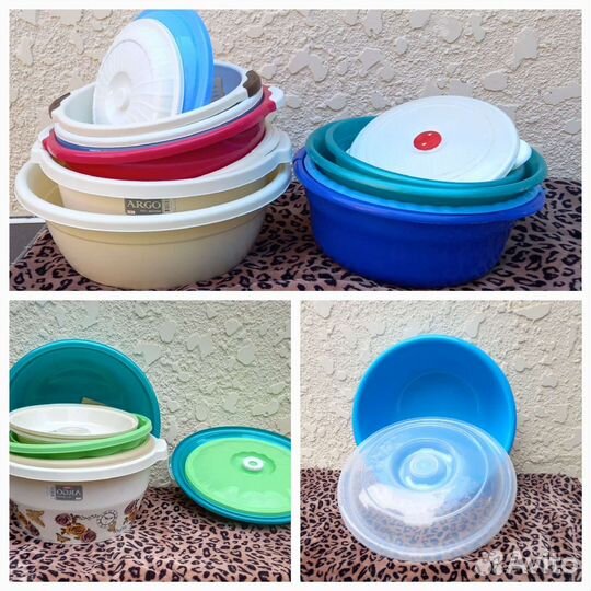 Тазики с Крышками Кухон Посуда Новые Большие разме