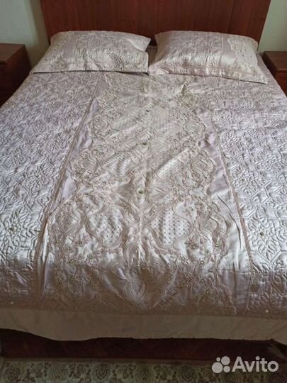 Одеяло покрывала с наволочками,сатин/шелк