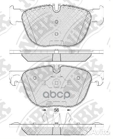 Колодки тормозные дисковые перед PN0094 NiBK
