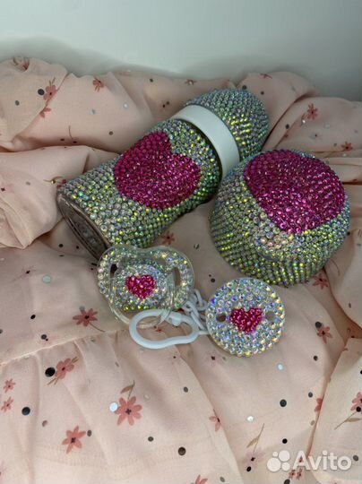 Пустышка соска со стразами