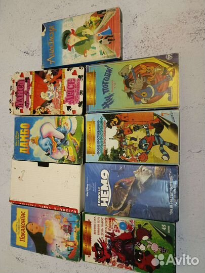 Видеокассеты мультфильмы и сказки