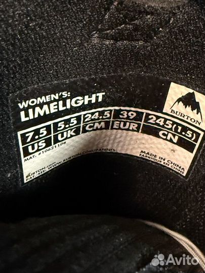 Женские сноуборд ботинки Burton Limelight - 37