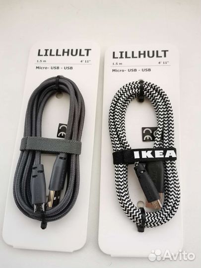 Кабель для зарядки IKEA micro USB-USB тип А