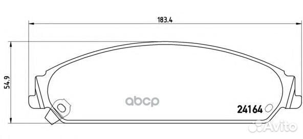 P11017 GDB4134 05142559AA колодки диковые п