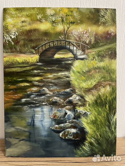 Картина маслом на холсте Пейзаж